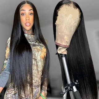 25inch encaje frontal pelucas pelo humano recto encaje cierre pelucas para mujeres negras pelucas de pelo humano brasileño