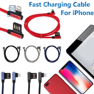 cable usb tejido tipo l para iphone type-c/micro carga rápida/cable de ángulo recto