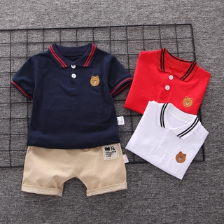 Conjunto de ropa Para niños/Camiseta Polo con Mangas cortas Para niños/verano