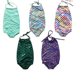 conjunto de bikini bañable de sirena para bebé/niños/traje de baño traje de baño