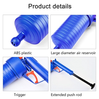 alta presión de drenaje de aire blaster bomba de émbolo tubo de fregadero removedor de obstrucciones inodoros cuarto de baño herramienta para el hogar (9)