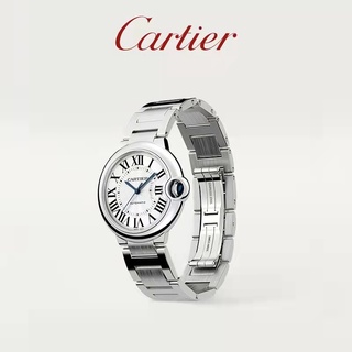 【TANG.】Cartier Pareja Reloj Hombre Mujer Acero Inoxidable Cuarzo/Regalo de San Valentín para novio y novia.