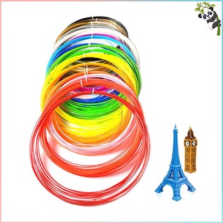 Impresión 3D pluma filamento conjunto 10 colores preciso 1.75mm diámetro ABS filamento 10M o 5M/Color impresora 3D suministros materiales