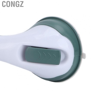 congz bañera pasamanos tipo succión antideslizante seguridad barra de mano ancianos accesorio de baño verde blanco (4)