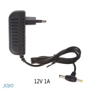 jojo 12v 1a ac convertidor adaptador dc 5.5*2.1mm+4.0*1.7mm cable de fuente de alimentación enchufe de la ue (1)