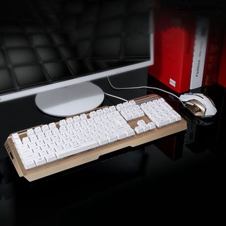portátil universal mecánico de la mano sentir usb alámbrico juego de teclado ratón kit para pc (1)
