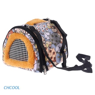 chcool porta hámster portátil pequeña mascota conejillo de indias viaje pounch bolsa al aire libre