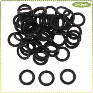 50PCS M14 Rubber Oil Crush Washers/Drain Plug Gaskets Compatible with for Ford F75Z-6734-AA