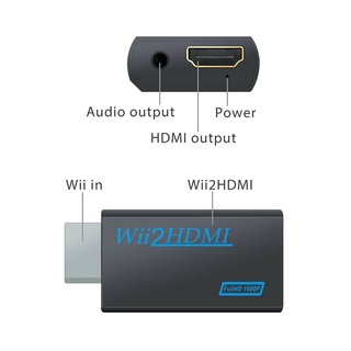 Adaptador Wii para HDMI conversor stick 1080p Full HD TV Audio 3,5 mm cabo adaptador Super conveniente gtduuh (5)
