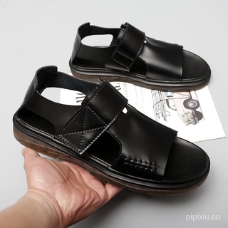 Xingtai Zapatos Industria ; Verano Nuevo Cuero Genuino Casual Sandalias De Los Hombres ZO8t