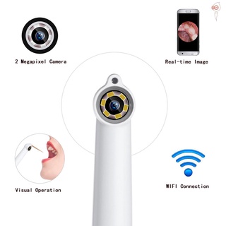 endoscopio dental inalámbrico wifi oral 6 luces led cámara de serpiente video hd para ios android inspección de dientes de mano endoscopio (4)