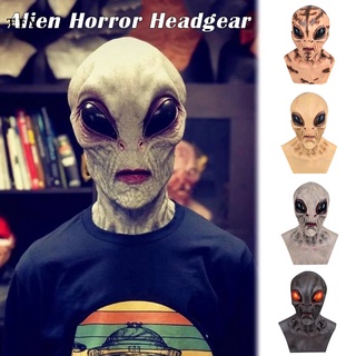 aliens - tocado de látex para halloween, disfraz de fiesta, cara, cabeza