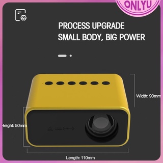 [Onlyu] Mini proyector en miniatura con cable 1080P para negocio de cine en casa familiar