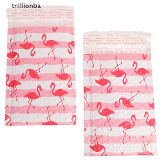[trillionba] 10 Unids/125 * 180mm/5x6in Flamingo Bubble Mailer Sobres Bolsa De Correo Auto Sellado . (7)
