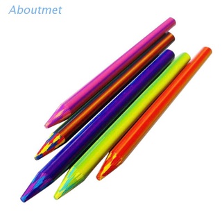 aboutmet 5.6mmx90mm magic rainbow lápiz plomo arte boceto dibujo color plomo escuela suministros de oficina