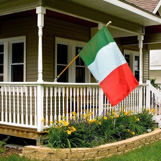 Italia (italia) bandera 23.5InchX35.4Inch impresión-brillante Color latón ojal (3)