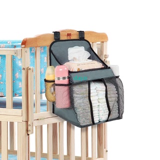 day baby cuna organizador colgante bolsa de almacenamiento para esenciales ropa de cama pañal pañal bolsa