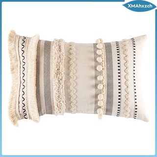 fundas de almohada boho de algodón tejidas para sofá sofá acento fundas de cojín