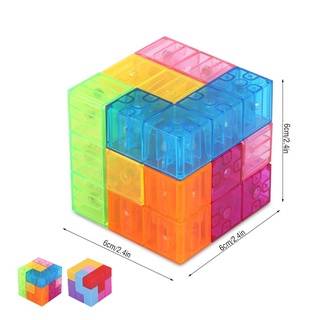 cubo 3x3x3 cubo magnético rompecabezas rompecabezas bloques de construcción estrés