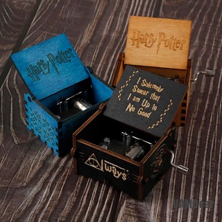 <UAMDear> Caja de juegos de juego de Harry Potter caja de juego de madera reloj caja de música