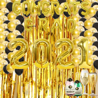 [louislife]decoraciones De graduación 2021 suministros de fiesta de graduación enhorabuena globos calientes