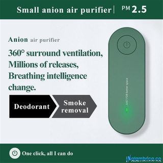 hogar plug-in negativo ion purificador además de pm2.5 pequeño purificador de aire inodoro inodoro purificador