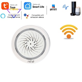 temperatura humedad alarma sensor wifi sirena tuya smart life app funciona con para echo alexa google home ifttt