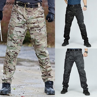YANG Mens Trousers Camouflage Casual Pants Military Work Cargo Camo Combat Pants New .