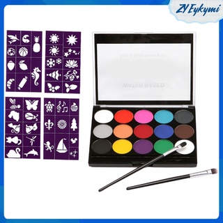 Water Based Face Body Paint Palettes Kit Halloween Cosplay Stage Make Up Kit