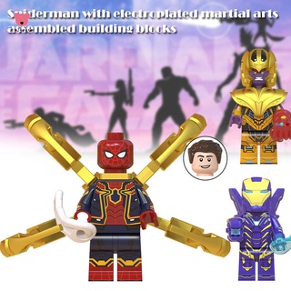 Marvel Super Heroes Minifigures Building Blocks Toys Cute Durable for Children