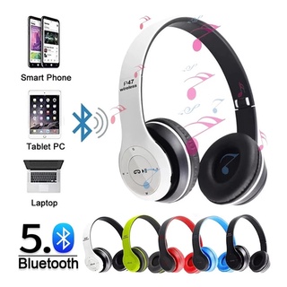 Audífonos bluetooth inalámbricos plegables estéreo micrófono MP3 FM auriculares bluetooth