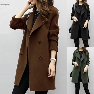 Chaqueta abrigo M-3XL Outwear Overcoat Trench caliente chaqueta lana nuevo