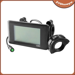 bafang pantalla lcd panel para drive c961 bicicleta eléctrica pantalla (3)