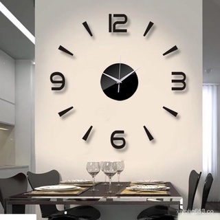 🙌 nuevo reloj de pared moderno diy grande espejo 3d sala de estar pegatinas artesanales reloj de cuarzo decoración del hogar 3iC6