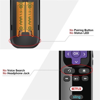 CON1 Para TCL ROKU TV Mando A Distancia RC280 Con Netflix Amazon HBONOW Sling Key-Used (7)