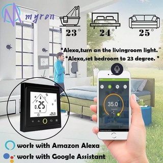Alexa control De Voz Google Home programable con control De Temperatura Digital Wifi Termostato/Multicolor