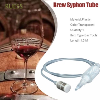 RUESS Plastic Distiller Tube Making Brew Syphon Tube Liquid Filter Siphon Kitchen Homebrew Alcohol Wine Accessories Beer Pipe Hose/Multicolor