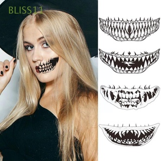 Bliss11 calcomanía De tatuaje temporal impermeable con forma De dientes Para decoración del hogar/fiesta