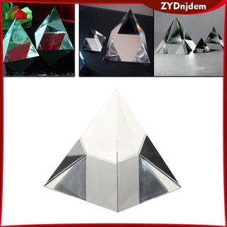 prisma pirámide de cristal transparente 70mm k9 cristal artificial pisapapeles cuadrangular ornamento óptica diy experimento instrumento fotografía ciencia