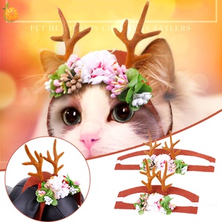 Ejxw Pet Headwear vestido de navidad gorra de mascota Divertido accesorios Cosplay Para perro de Gato