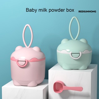 redsunhong leche en polvo caja de color fresco de dibujos animados de gran capacidad bebé leche caso para alimentos