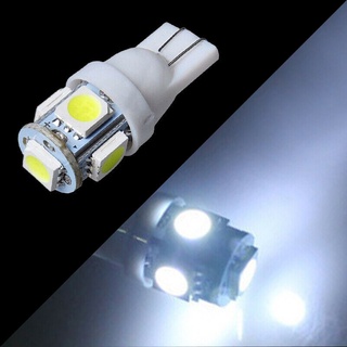 Luces de coche 5W LED 5050 5-SMD antivibración lectura T10 blanco Interior (2)
