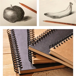 RA Reeves Retro Spiral Bound Coil Sketch Book Blank Notebook Kraft Sketching Paper (9)
