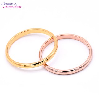 Luxsury anillo de compromiso de plata chapado en oro rosa de titanio de acero para bodas regalo de joyería para hombres y mujeres