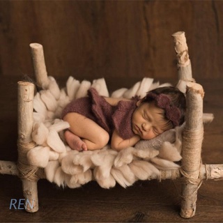 REN 50x50cm Bebé Fotografía Ganchillo Manta Recién Nacido Cesta Relleno Alfombra Fondo Foto Tiro Telón De (1)