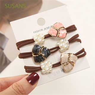 SUSANS Gift Hair Ring Fashion High Elastic Hair Tie Rope New Hair Accessories Cute for Women Girl Geometry/Multicolor