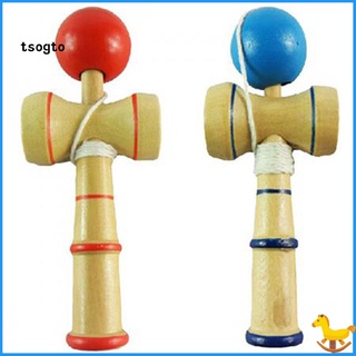 Tsogto niños niños de madera Kendama bola tradicional juego equilibrio habilidad juguete