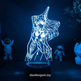Acrílico 3D Anime lámpara Anime Neongenesisevangelion luces de noche lámpara Figurine iluminación para dormitorio luz decoración del hogar lámpara