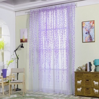 elegante habitación de sauce patrón de gasa ventana cortina transparente panel cortinas bufandas cortina