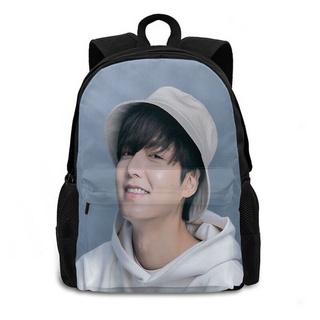 Kpop Lee Min Ho personalizado ligero bolsa de la escuela de la universidad portátil mochila de viaje Daypack Casual bolsas de negocios